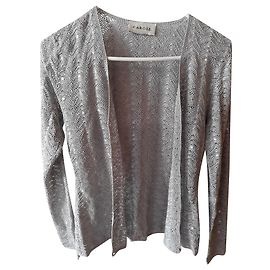 Cárdigan Caroll de viscosa y strass gris oscuro Gris antracita