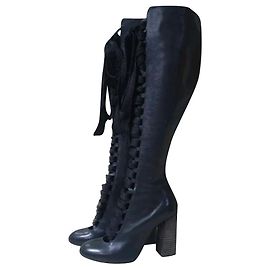 BOTTES À LACETS CHLOÉ SZ.36 Noir