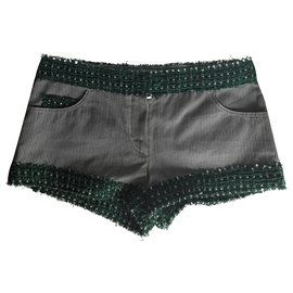 Chanel-Mini pantalones cortos-Gris