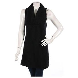Pull long polo noir Theory mélange cachemire Noir