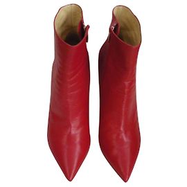 Sergio Rossi Ankle Boots Red