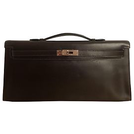 Hermès Hermes Kelly Cut en cuir Marron Marron