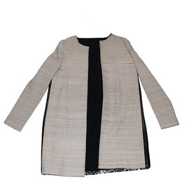Fendi-Fendi Cuir-Noir,Blanc cassé