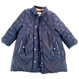 Burberry-Girl Coats outerwear-Navy blue