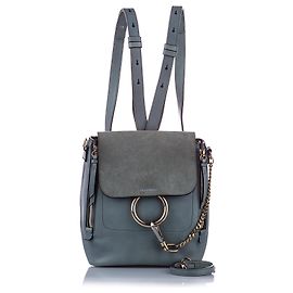 Chloé Chloe Blue Faye Rucksack Blau Hellblau