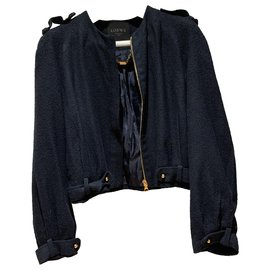 Loewe Navy Blue Rayon Jacket M Navy blue