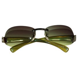 Chanel-Óculos Chanel-Verde oliva
