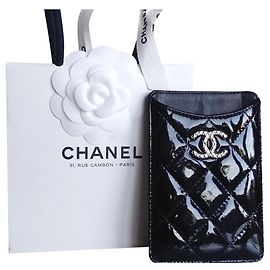 Chanel Smartphone-Tasche oder andere: Ausweispapiere, Papiere... Schwarz