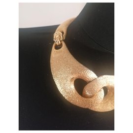 Christian Dior-colar de corrente-Dourado