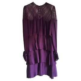 Salvatore Ferragamo Kleid Pflaume
