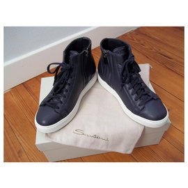 Santoni-sneakers-Bleu Marine