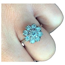 Autre Marque Anillo Marguerite oro blanco plateado Plata
