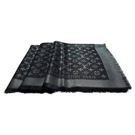 Louis Vuitton-Monogram scarf-Black