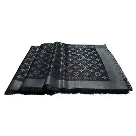 Louis Vuitton Monogramm-Schal Schwarz