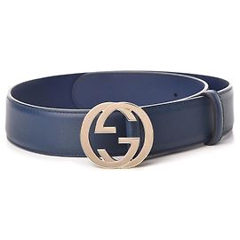 GG GUCCI GÜRTELGRÖSSE 85 NEU Marineblau