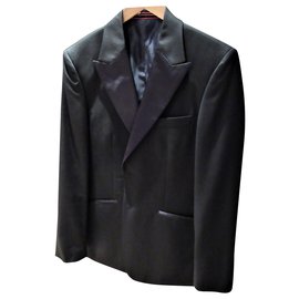 Autre Marque-Giacca / giacca in lana nera matinique-Nero