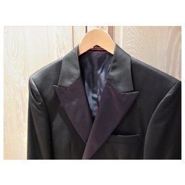 Autre Marque-Blazer / veste en laine noire Matinique-Noir