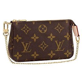 Louis Vuitton LV Mini pochette Accessoires Mono Marron