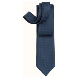 Hermès-Faconnee H tie Ocean-Azul