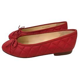 Chanel Ballerinas Red