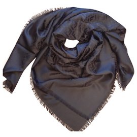 Fendi-FF shawl-Black