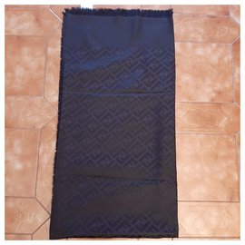 Fendi-FF shawl-Black