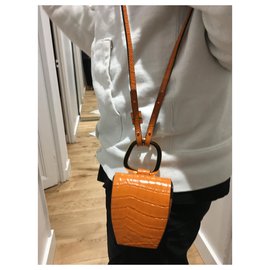 Autre Marque-Pablo handbag with top handles-Brown