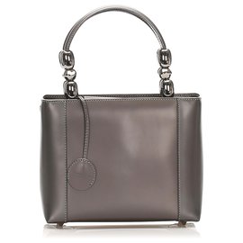 Dior-Dior Brown Malice Leather Handbag-Brown,Dark brown