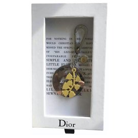 Dior-rare DIOR key ring ,New with tags-Silver hardware