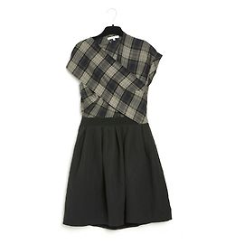 Carven DARK CHECK FR36/38 Schwarz