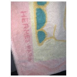 Hermès-Drap de bain Hippopotame-Multicolore