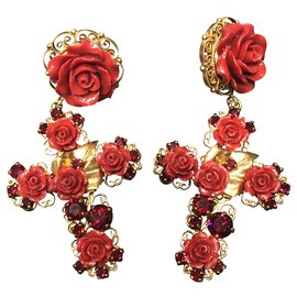 Dolce & Gabbana-Brincos-Gold hardware