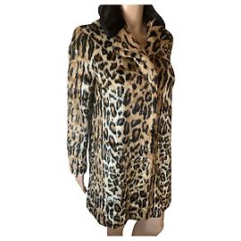 Topshop Coats, Outerwear Brown Black