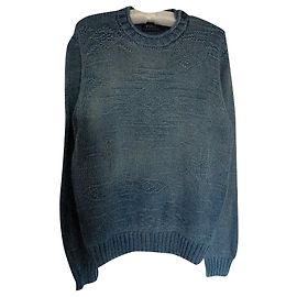 Pull Polo Ralph Lauren en coton bleu col rond Bleu