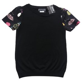 Moschino-Boutique Moschino Pullover. Taille IT38 (XS)-Noir