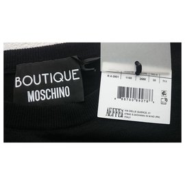 Moschino-Sudadera cerrada Boutique Moschino. Tamaño IT38 (XS)-Negro