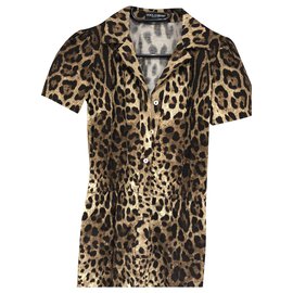 Dolce & Gabbana-Jumpsuits-Leopard print