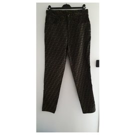 Fendi-Fendi T pants 48 IT-Dark brown