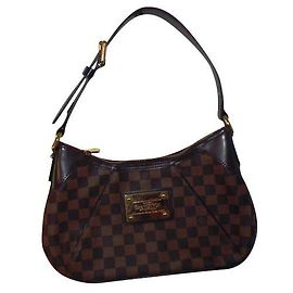 Sac à main Louis Vuitton Thames Damier Toile Marron Foncé Marron foncé