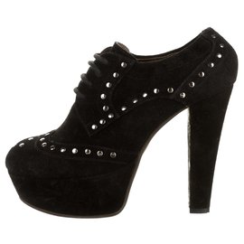 Marni-Studded ankle boots-Black,Silver hardware