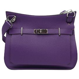 Sac Hermès Jypsiere 34 en cuir violet Violet