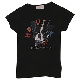 Tee shirt Yves Saint Laurent pour Développement enfance du monde Noir