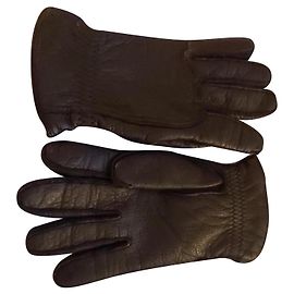LUVAS DE COURO E CASHMERE LORO PIANA DEER Preto