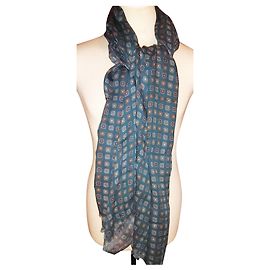 Autre Marque FILIBUSTERO CASHMERE E LENÇO DE ALGODÃO Azul