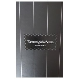 Ermenegildo Zegna-ERMENEGILDO ZEGNA / BLUE STRIPED SHIRT / NEW WITH BOX AND LABEL-Light blue