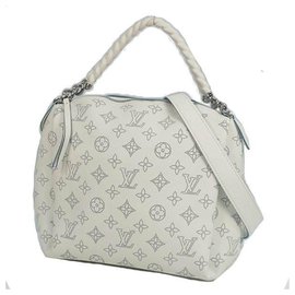 Louis Vuitton-Louis Vuitton Babylone chainBB shoulder bag Womens handbag M93465 White-White