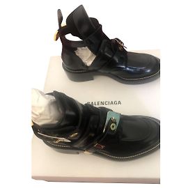 Balenciaga Cinturón de botines Negro
