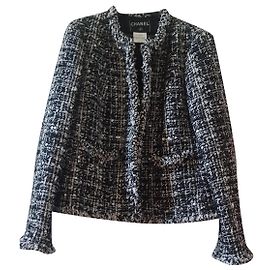 Chanel Short jacket Black White