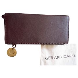 Carteira Gerard Darel de couro marrom chocolate Marrom Chocolate