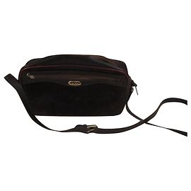 Bolsa Camera Gucci em camurça marrom Marrom